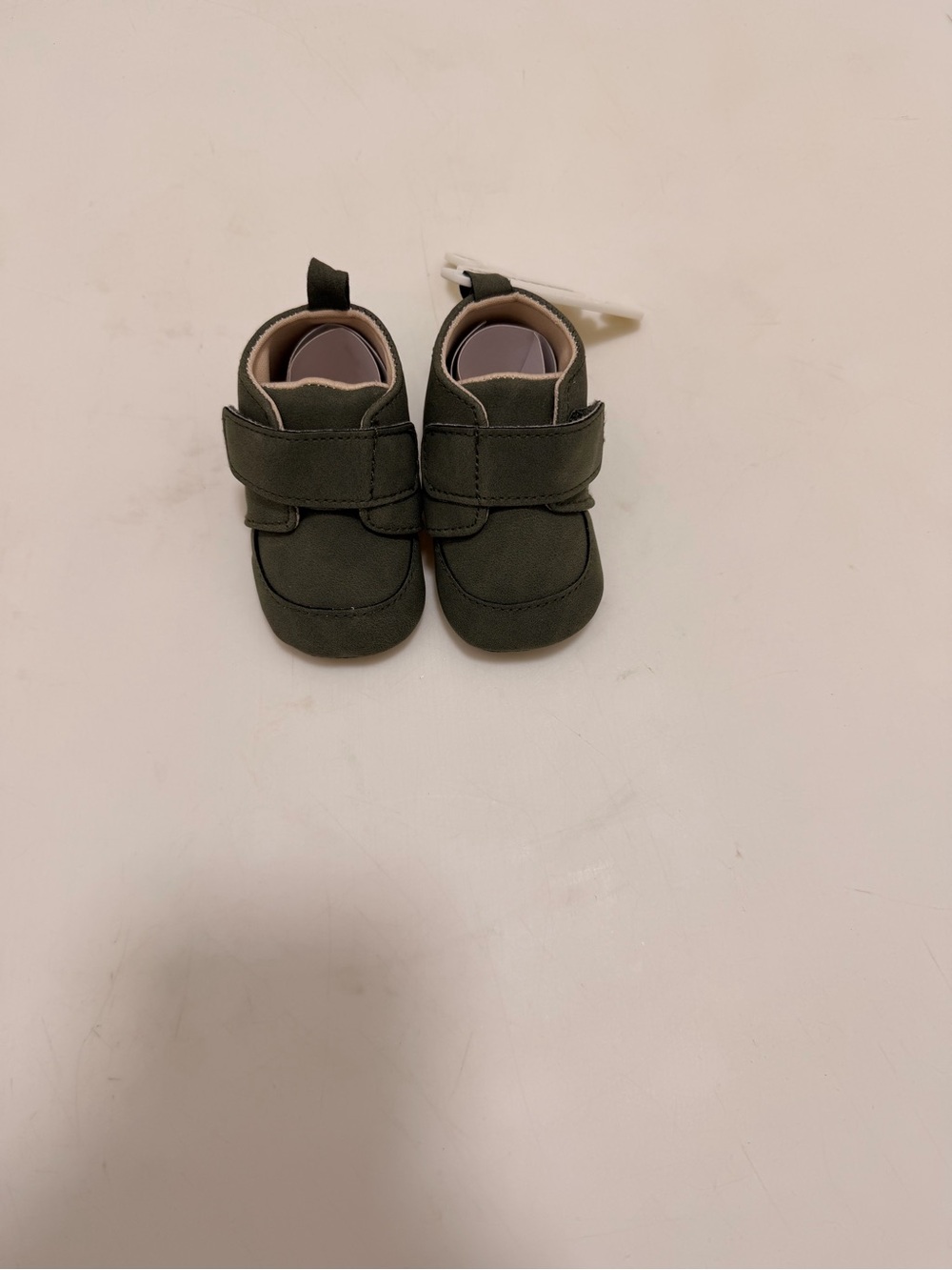 Lucky Brand Olive Green Baby Velcro Walker Shoes